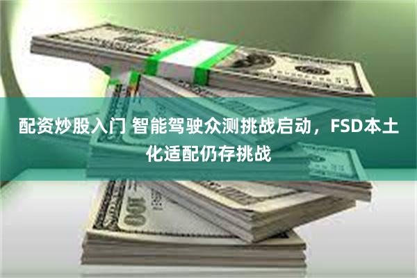配资炒股入门 智能驾驶众测挑战启动，FSD本土化适配仍存挑战